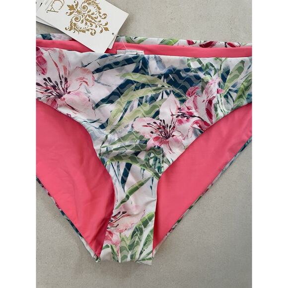 Becca Swim Bikini Bottom Multicolor Floral Swimwear - Picture 2 of 8